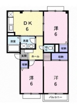 クローバーＣの物件間取画像